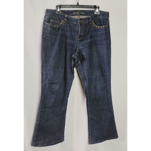 Bootcut Jean with Gold Gem Studs main image 1